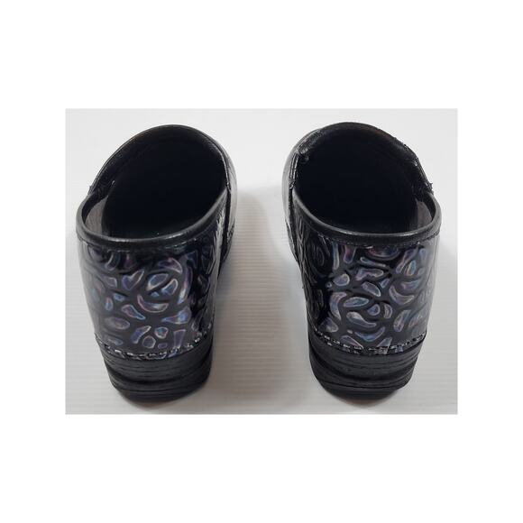 Dansko Pro XP Womens 40 9.5/10 Black Night Rose Comfort Nurse Clogs 3912960202 - Picture 6 of 11